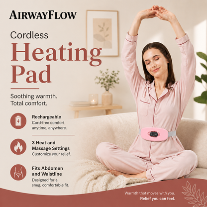 AirwayFlow Portable Cordless Heating Pad