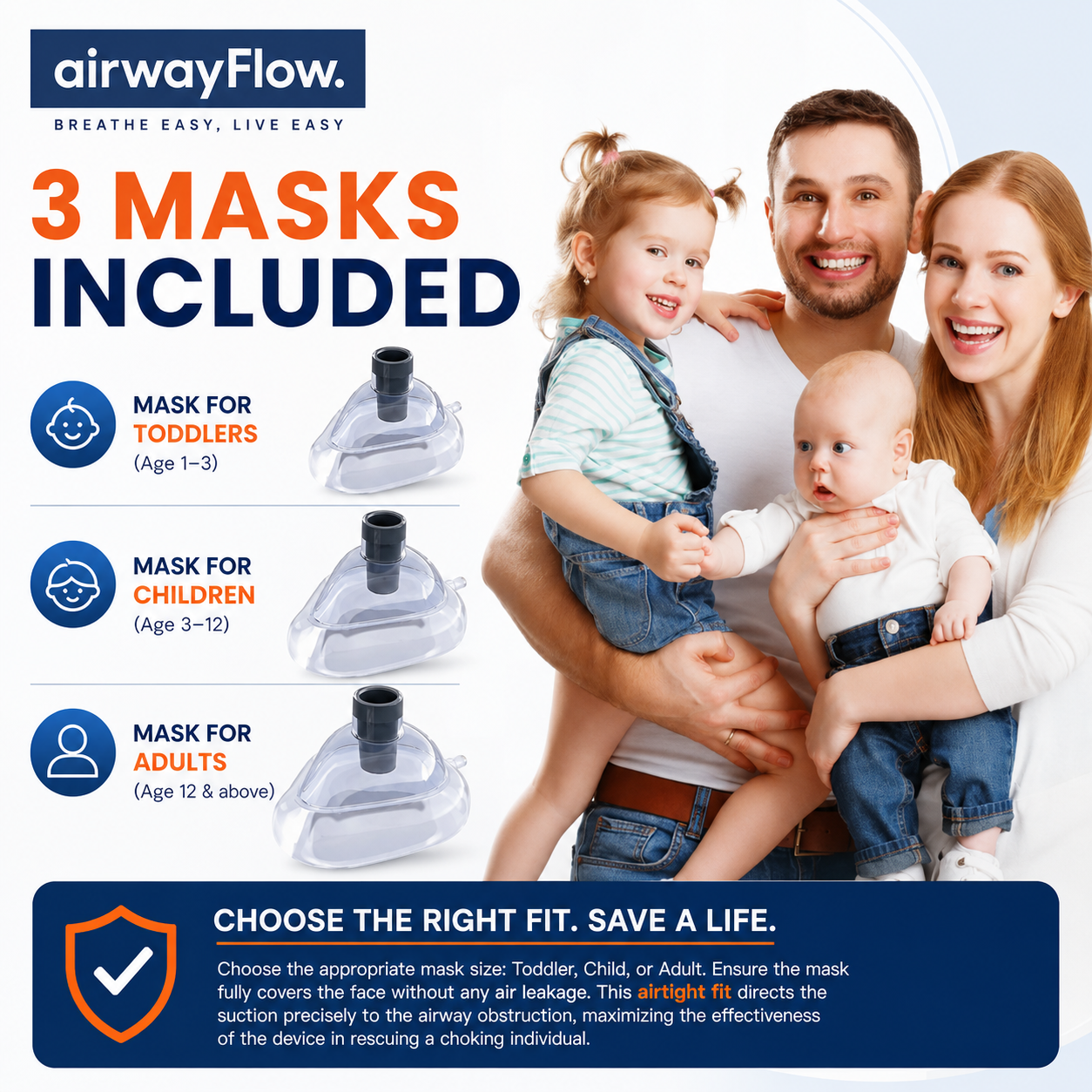 Airway Flow™ Choking Rescue Device